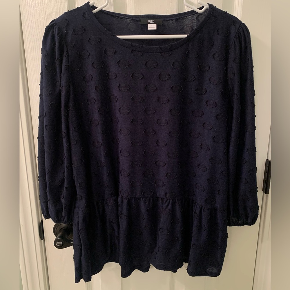 FGD Pepulum Long Sleeve Blouse